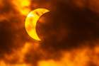 USA, Texas, Hill Country. Solar eclipse. Art Print